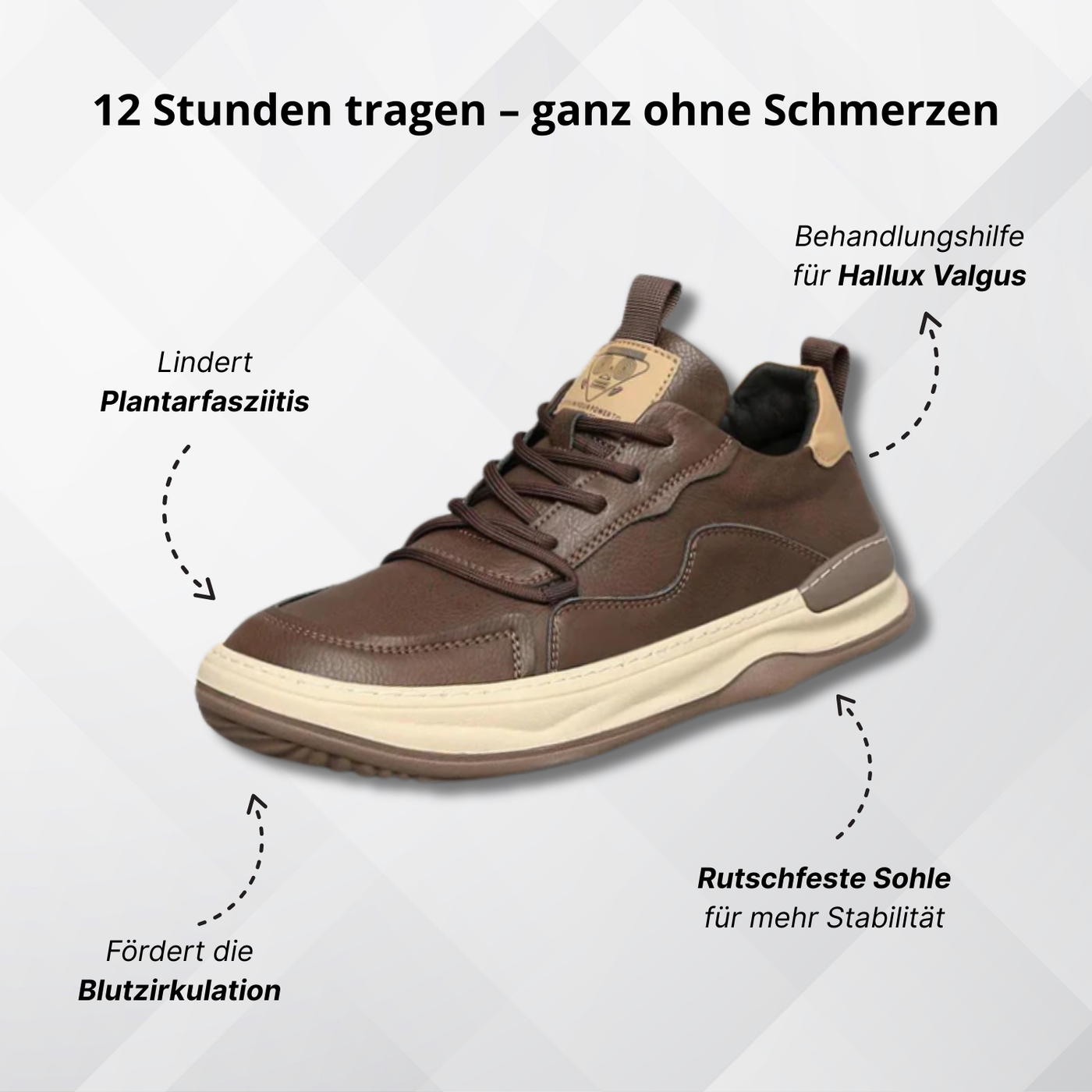 Alcantro Primo – Bequemer Lederschuh für Herren