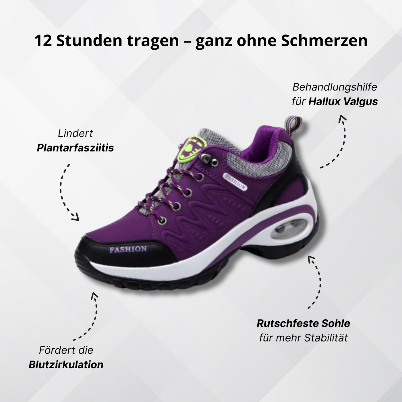 Alcantro LiftFit – Orthopädische Sneakers für Damen