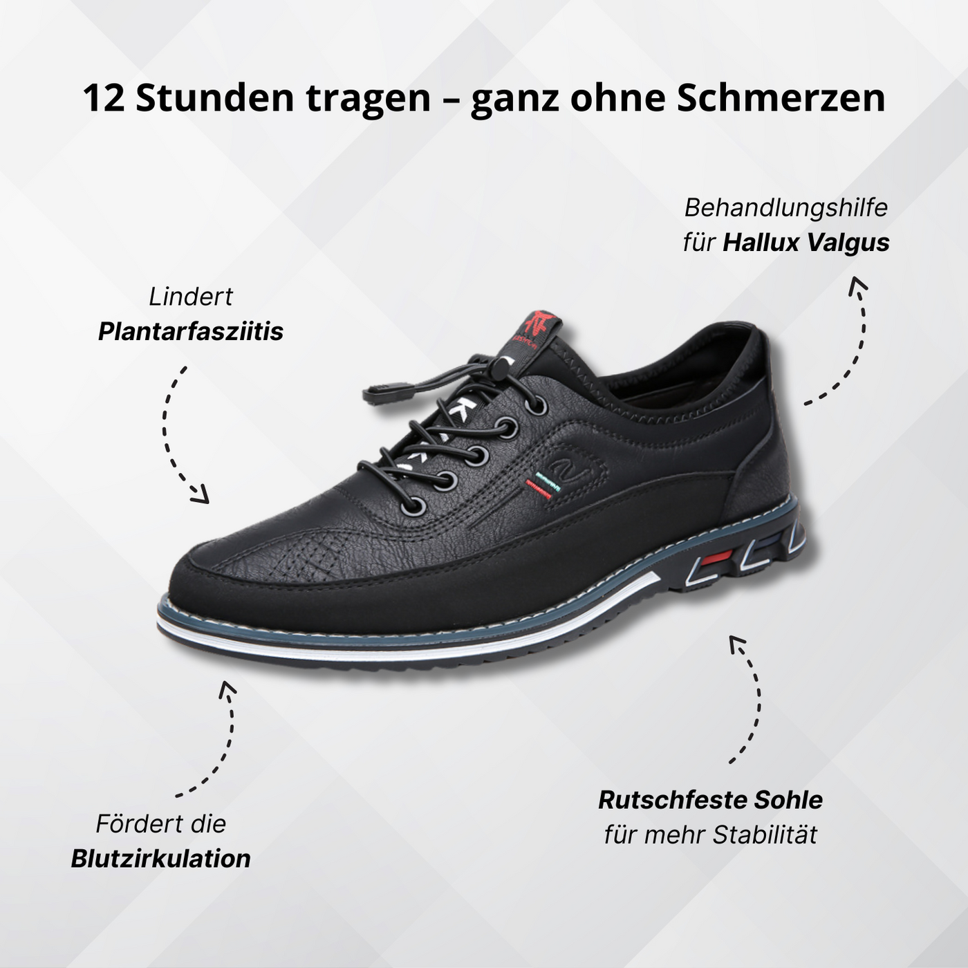 Alcantro Ferro – Orthopädischer Herrenschuh