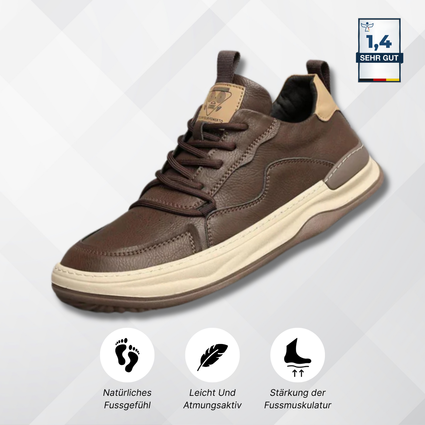 Alcantro Primo – Bequemer Lederschuh für Herren