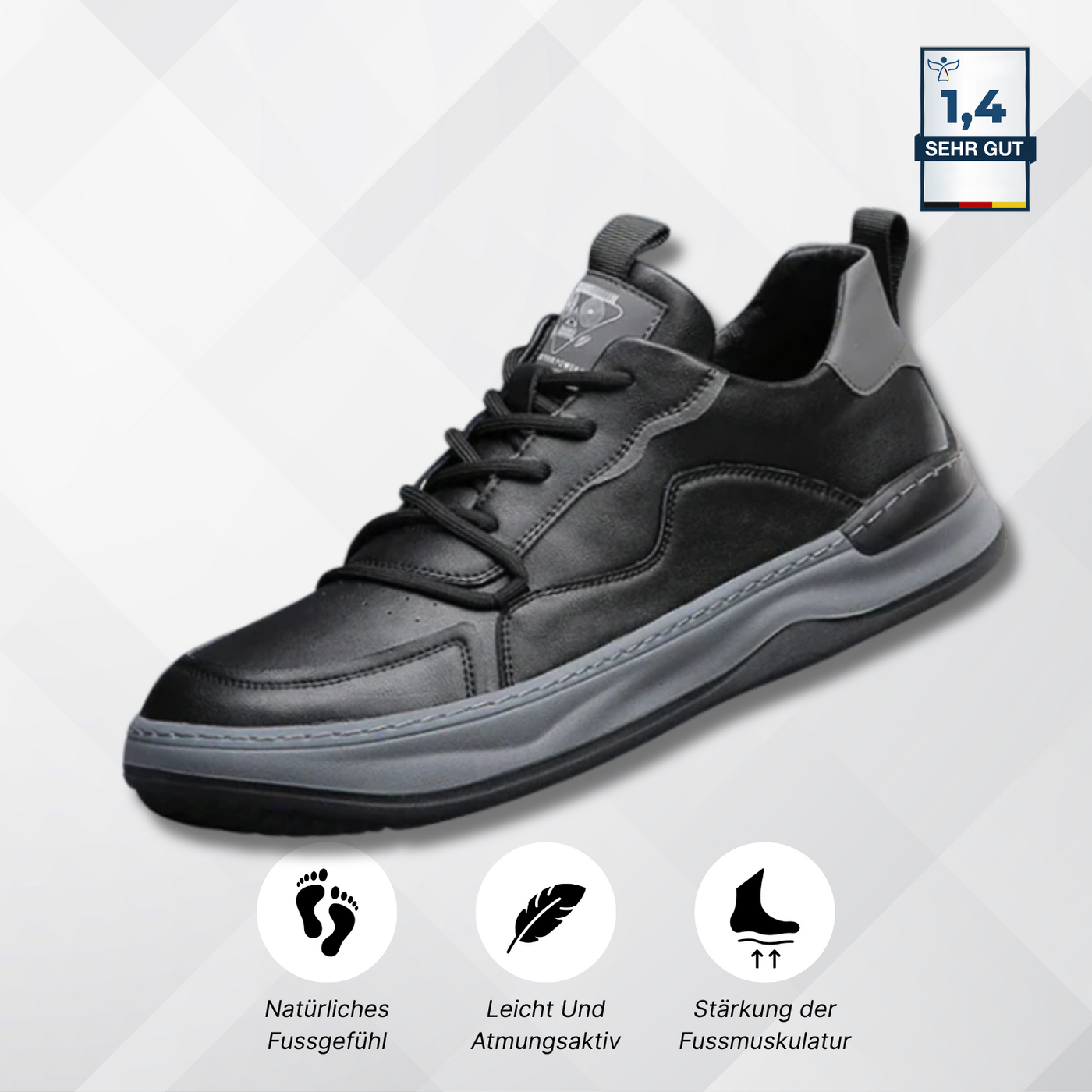 Alcantro Primo – Bequemer Lederschuh für Herren