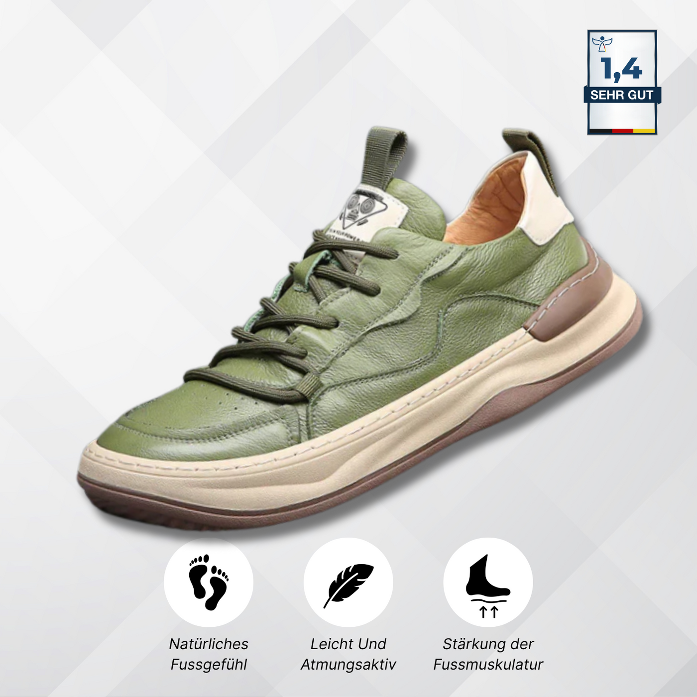 Alcantro Primo – Bequemer Lederschuh für Herren