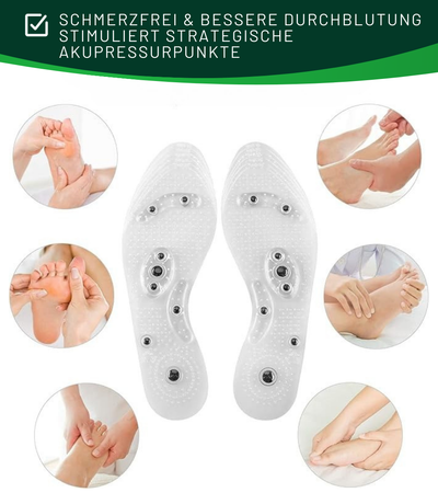 Relax Magnetic Insoles - Schmerzlinderung durch Stimulation von Akupressurpunkten