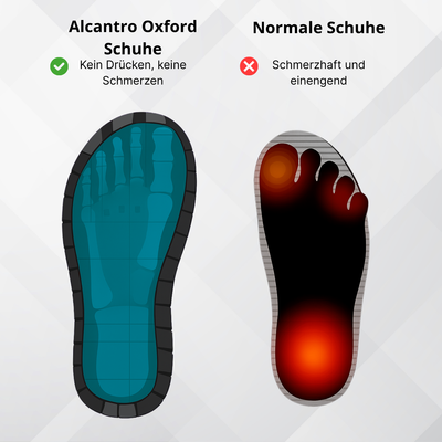 Alcantro Signature Orthopädische Oxford schuhe