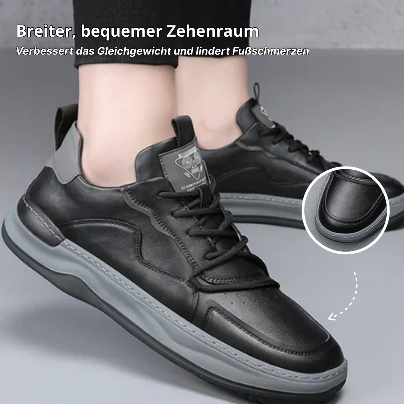 Alcantro Primo – Bequemer Lederschuh für Herren