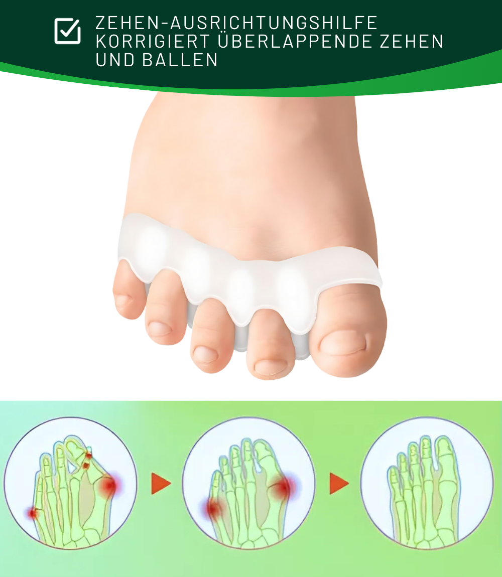 Zehentrenner - Fördert gesunde Zehen und lindert Fußschmerzen