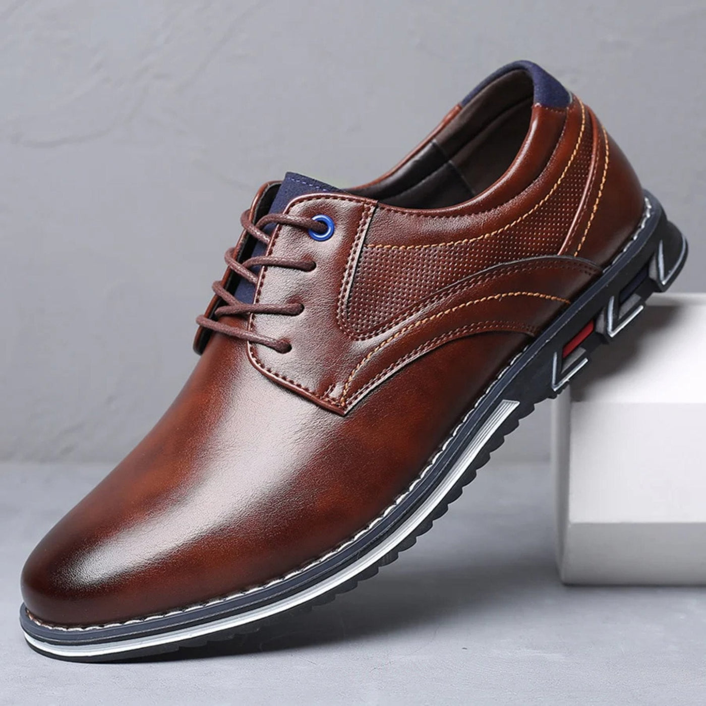 Alcantro Signature Orthopädische Oxford schuhe - Braun