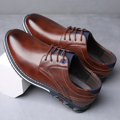 Alcantro Signature Orthopädische Oxford schuhe - Braun