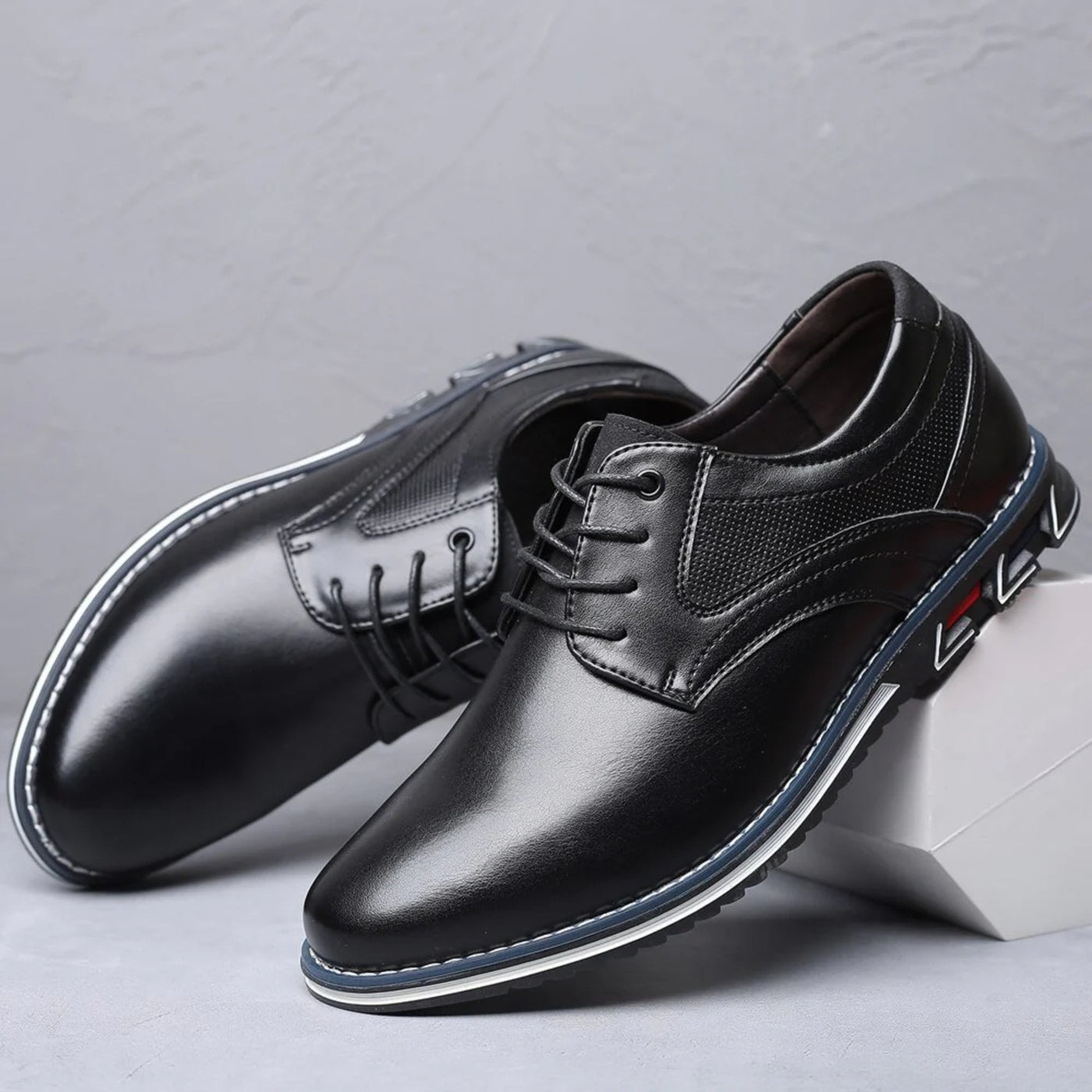 Alcantro Signature Orthopädische Oxford schuhe - Schwarz