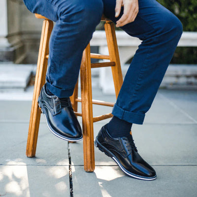 Alcantro Signature Orthopädische Oxford schuhe - Schwarz