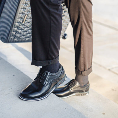 Alcantro Signature Orthopädische Oxford schuhe - Schwarz