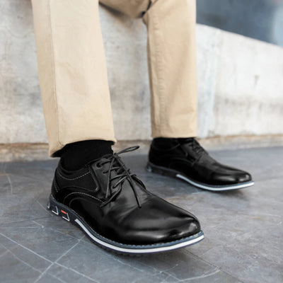 Alcantro Signature Orthopädische Oxford schuhe - Schwarz