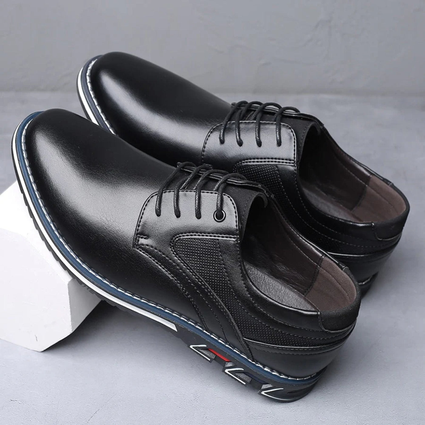 Alcantro Signature Orthopädische Oxford schuhe - Schwarz