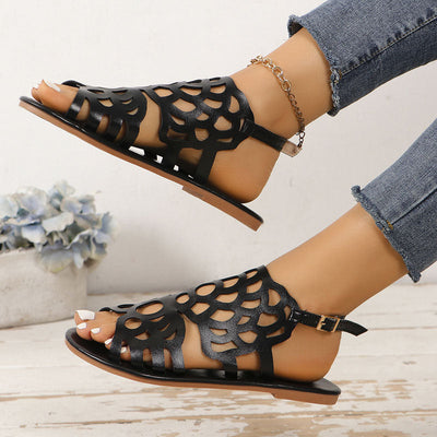 Heidi Hohle Flache Sandalen