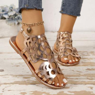 Heidi Hohle Flache Sandalen