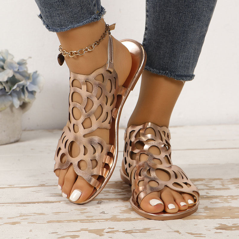 Heidi Hohle Flache Sandalen