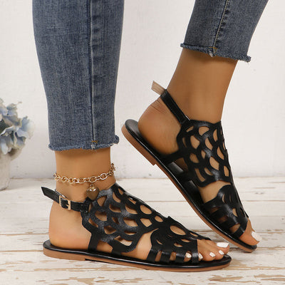 Heidi Hohle Flache Sandalen