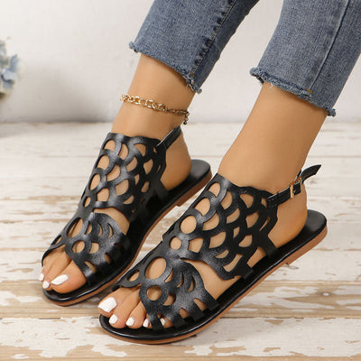 Heidi Hohle Flache Sandalen