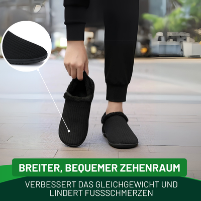 Black | Langlebige orthopädische Eco-Barfußschuhe